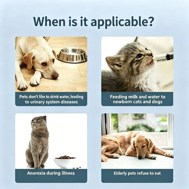Pet Feeding Syringe Dispenser for Cat Dog - ProPawPet.com