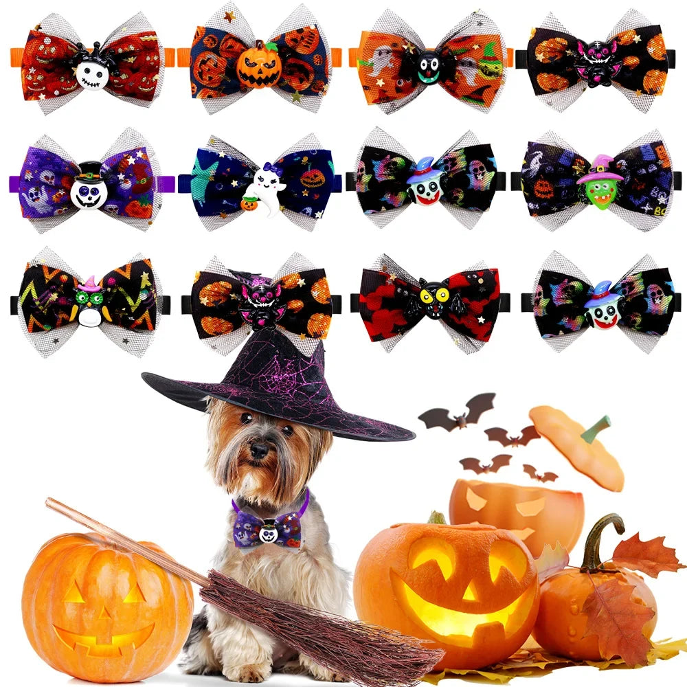 5PCS Adjustable Dog Bowties Halloween Party - ProPawPet.com