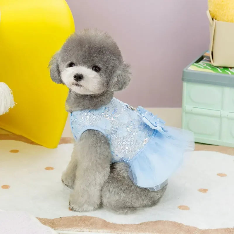 Summer Pet Clothes Apparel Dog Harness Dress - ProPawPet.com