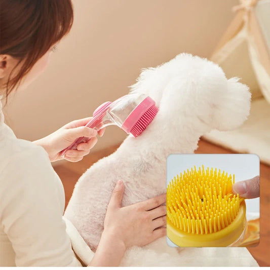 New 2‑in‑1 Pet Bath Brush with Soap - ProPawPet.com