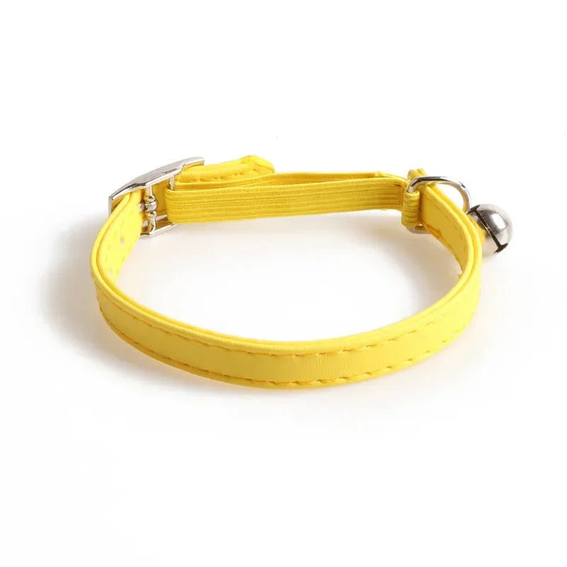 Macaron Color Cute Cat Collar, Elastic Webbing Collar