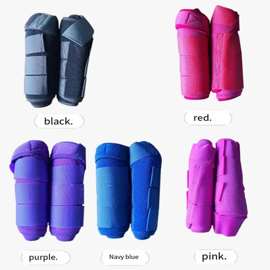 4pcs/set Colorful Horse Sport Boots Set - ProPawPet.com