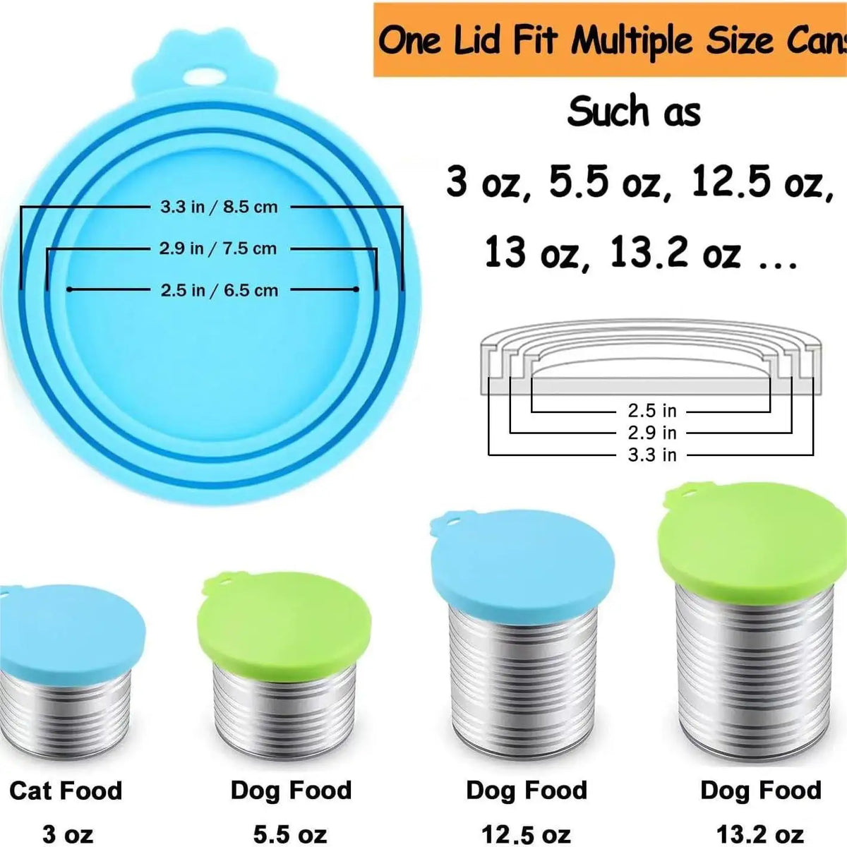 3 Pcs Pet Food Storage And Preservation Lid - ProPawPet.com