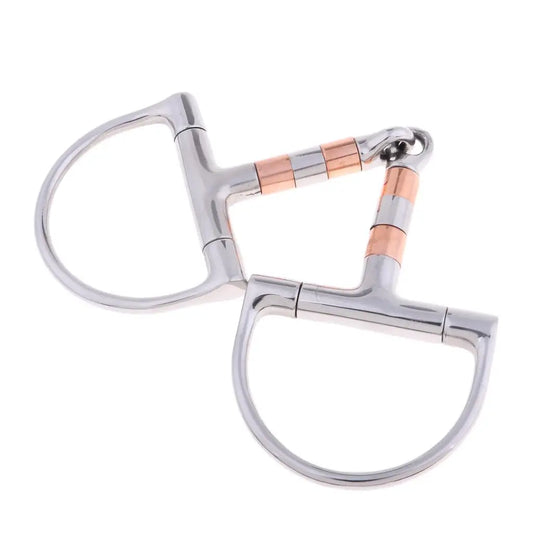 5 Inch Mouth Horse Bit Copper Roller Snaffle - ProPawPet.com