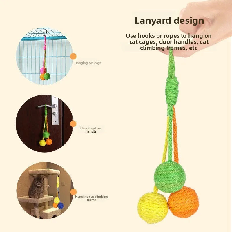 Cats Sounding Ball Interactive Handmade - ProPawPet.com