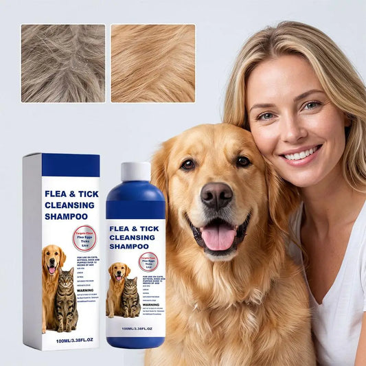 100ml Pet Flea & Tick Cleansing Shampoo - ProPawPet.com