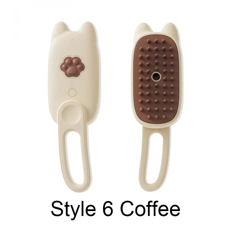 Silicone Steamy Grooming Brush Electric Spray – 11 Colors