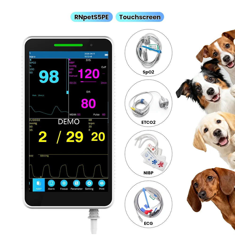 Veterinary Handheld Monitor Accurately Measures Spo2 Nibp Temp – Dog Supplies
