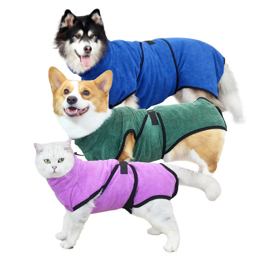 Fast Drying Towel with Adjustable Collar and - ProPawPet.com