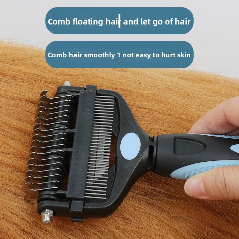 3‑In‑1 Pet Deshedding Brush, Dog Cat Fur - ProPawPet.com