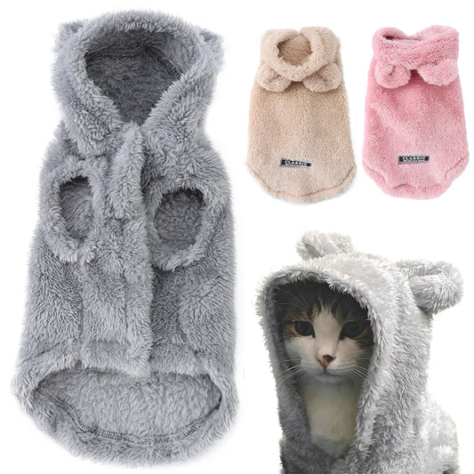 Autumn Winter Cat Clothes Soft Warm Cute - ProPawPet.com