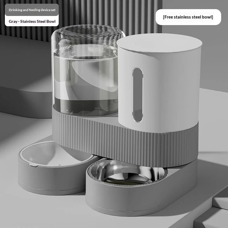 Large Capacity Automatic Pet Feeder and Water Dispenser – Dog Supplies
