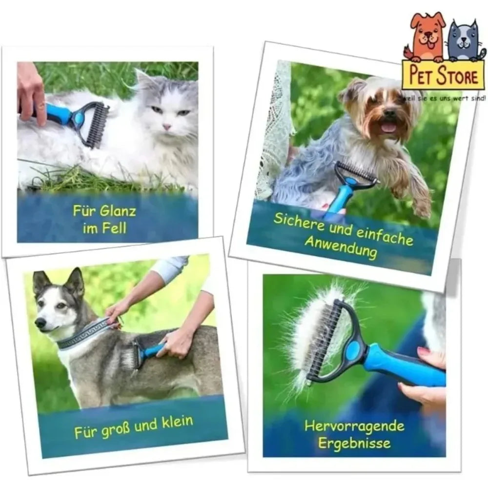 1/2Pcs Pet Deshedding Brush Dog Hair Remover - ProPawPet.com