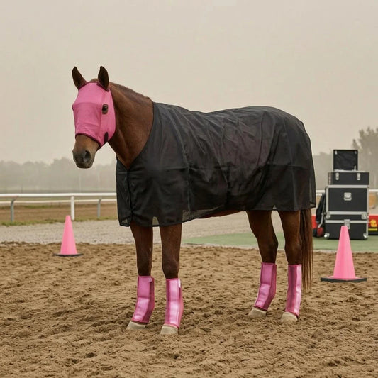 Horse Fly Sheet Black Mesh Fly Sheet Equine - ProPawPet.com