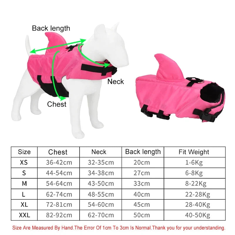 Shark Dog Life Vest Swimwear Puppy Jacket - ProPawPet.com