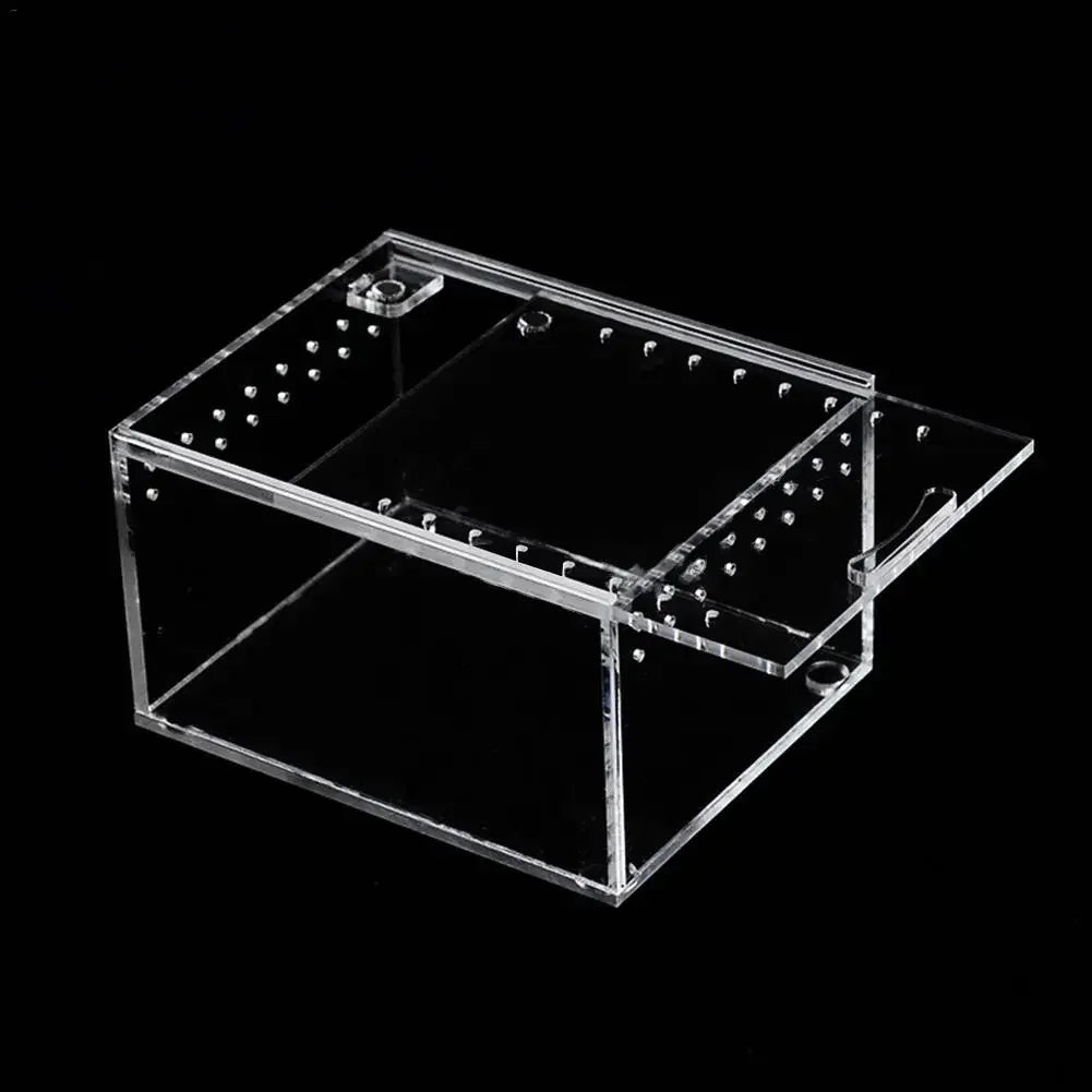 Reptile Breeding Box Acrylic Transparent Sliding Cover – 2 Colors
