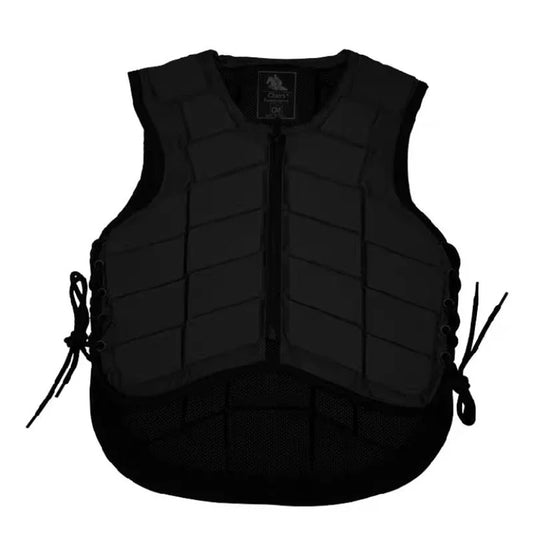 Horse Riding Vest Black Zipper Equestrian - ProPawPet.com