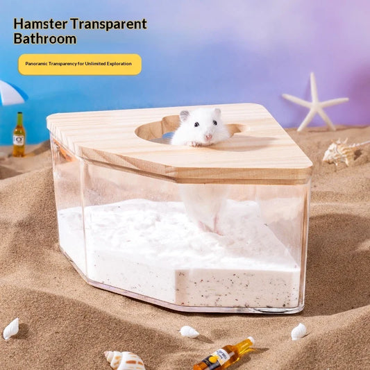 Transparent Acrylic Hamster Bath House Large - ProPawPet.com