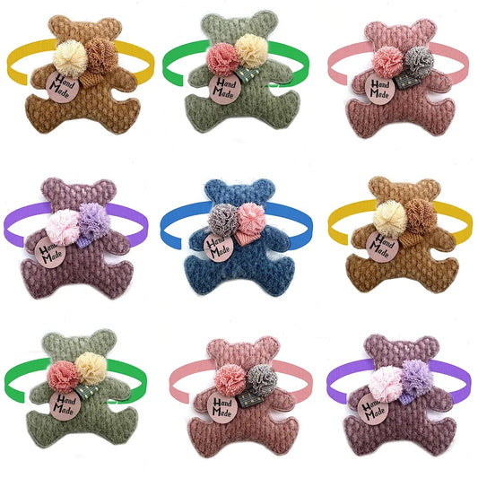 50/100pcs Bear Style Pet Dog BowTie Puppy - ProPawPet.com