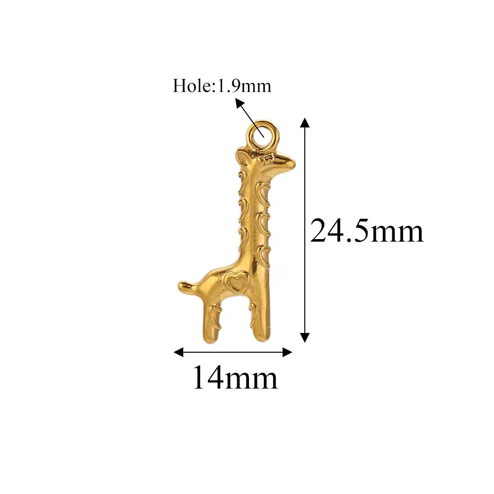 Stainle Steel Gold Animal Charms for Jewelry Cat & Dog – Cat Supplies