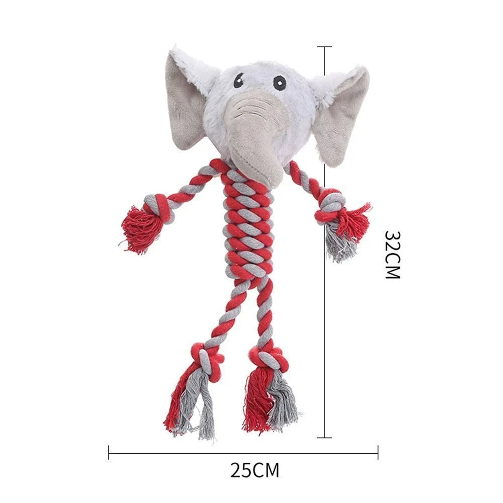 Cotton Dog Squeaky Plaything for Small Meduim Soft Plush Chew Stuffed