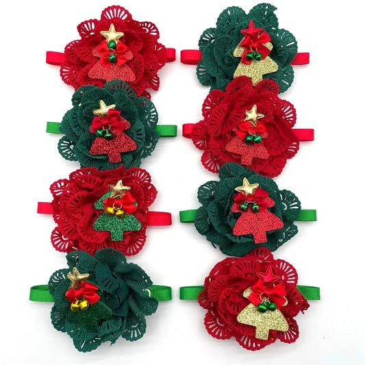 50/100pcs Christmas Dogs Pet Bow Tie Necktie - ProPawPet.com