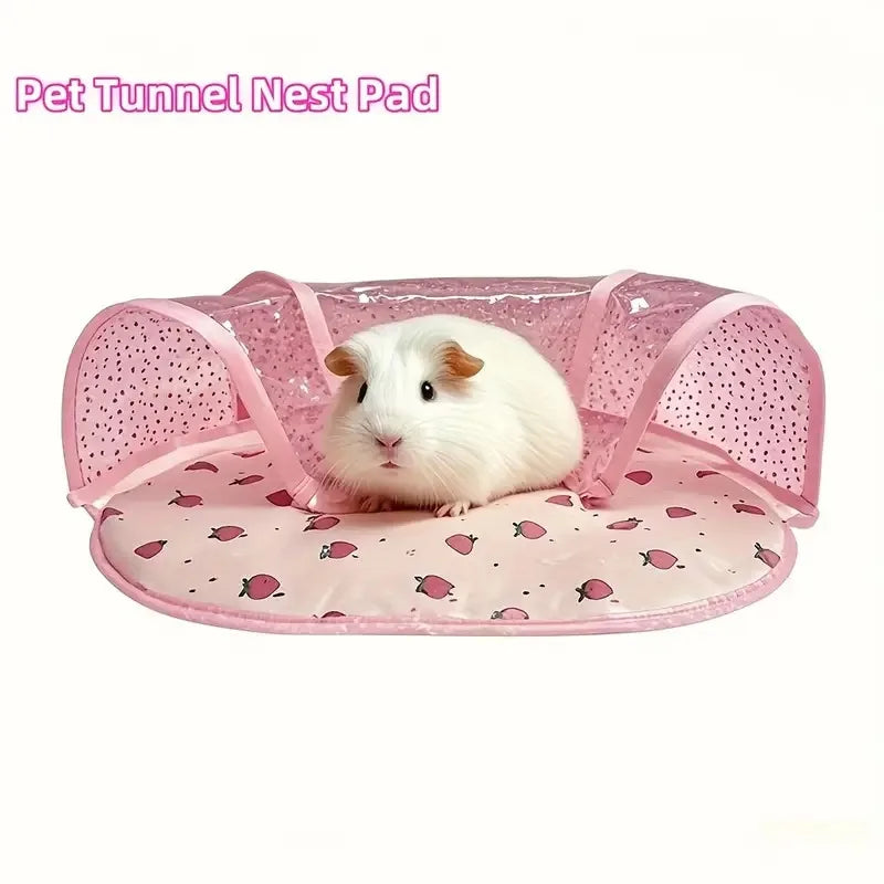 Pink Hamster Tunnel Toy Nest Pad Interactive - ProPawPet.com