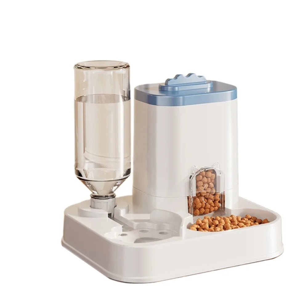 Automatic Cat & Dog Water Dispenser with Integrated Food Basin – 3 Colors