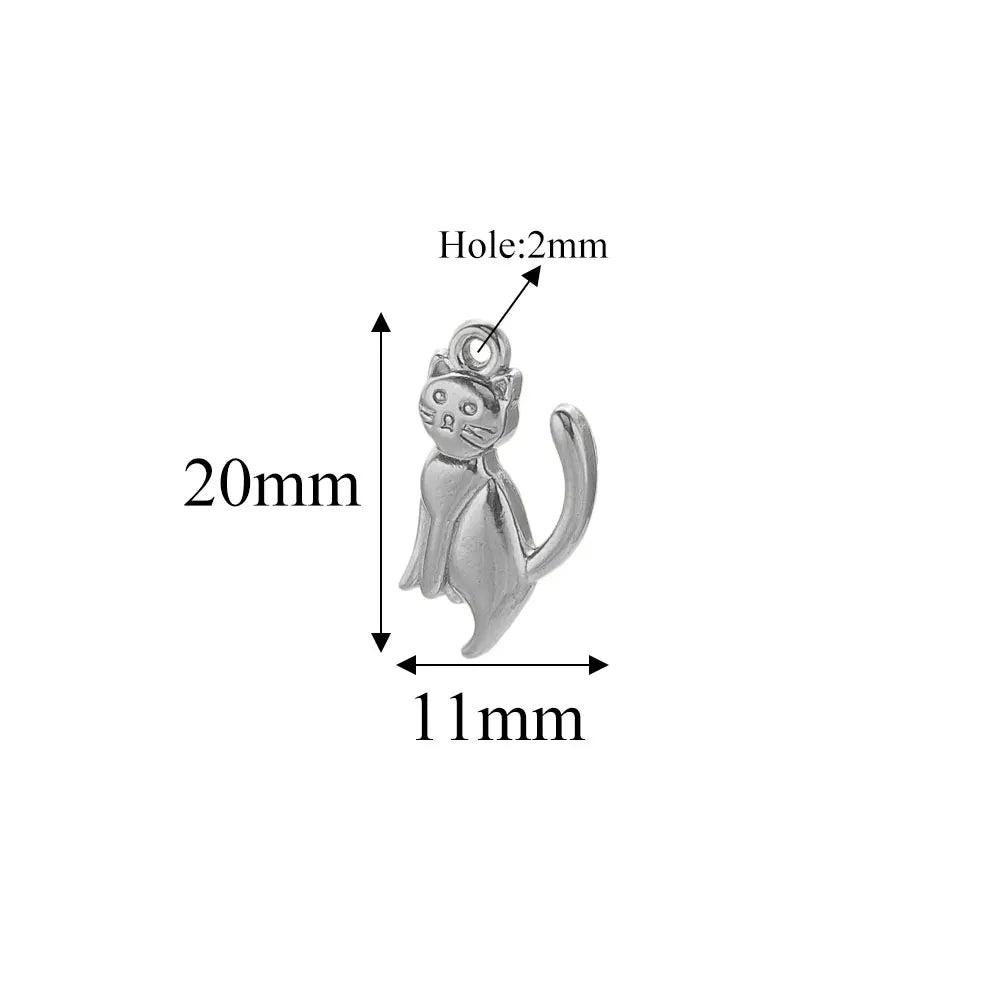 5pcs Stainle Steel Gold Animal Charms For - ProPawPet.com