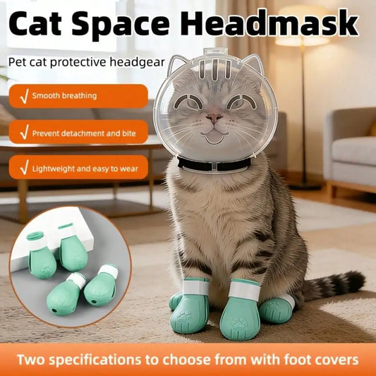 2-in-1 Cat Recovery Collar with Gloves, Soft - ProPawPet.com