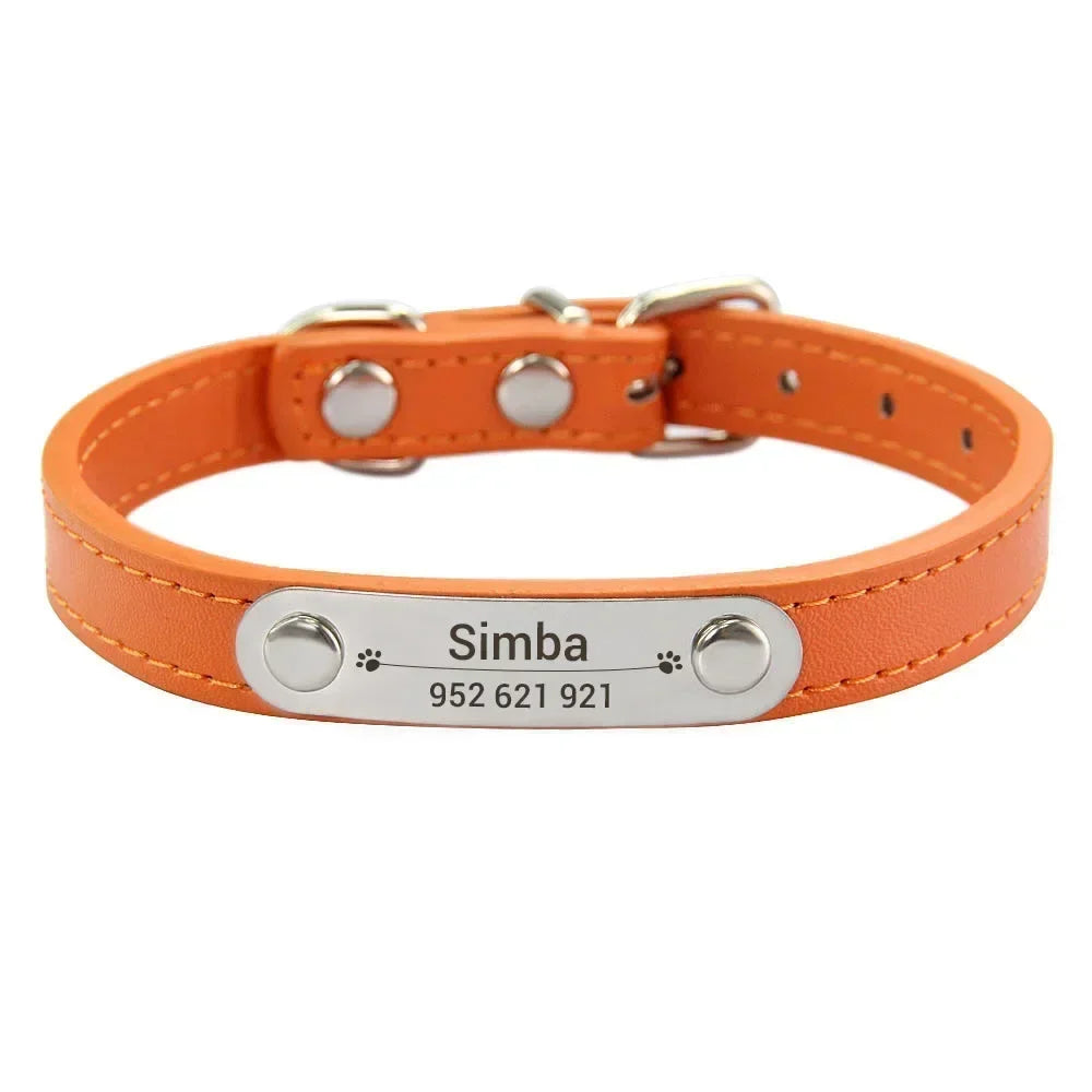 Personalized Dog Collar Name Carved ID - ProPawPet.com