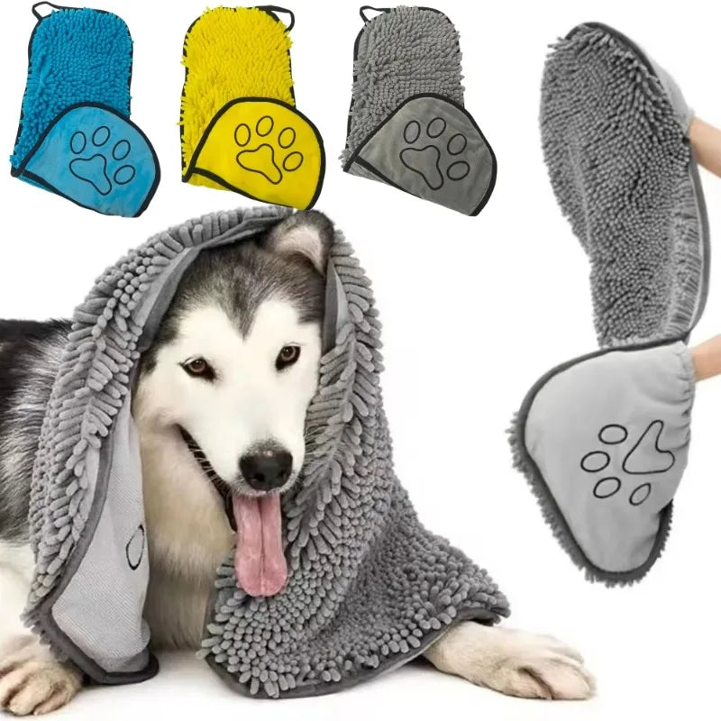 Quick Dry Pet Towel Soft Dog Bath Robe Towel - ProPawPet.com