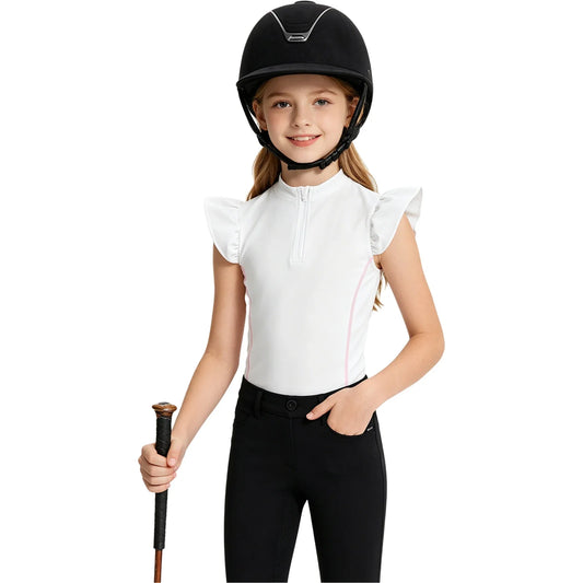 Kids Girls Horse Riding Shirt Long Sleeves - ProPawPet.com