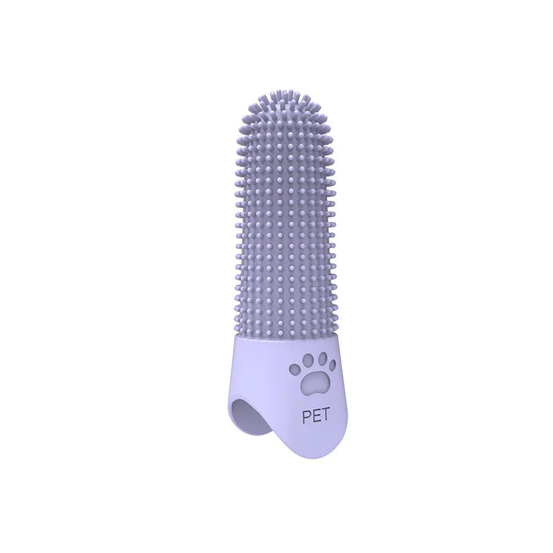 Soft Silicone Finger‑type Pet Toothbrush Portable Gentle – Dog Supplies