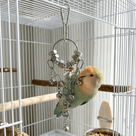 Stainless Steel Bird Chain Bells Toys - ProPawPet.com