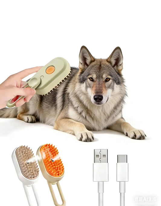 1-2pcs 3-in-1 Steam Pet Grooming Comb – - ProPawPet.com