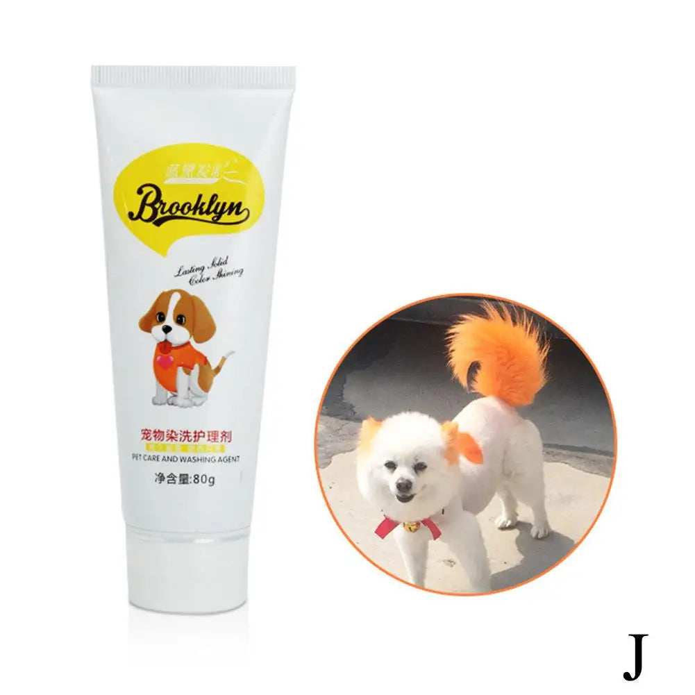 Pet Dye Agent Semi Permanent Cream Colorful Dog Hair Bright – Dog Supplies
