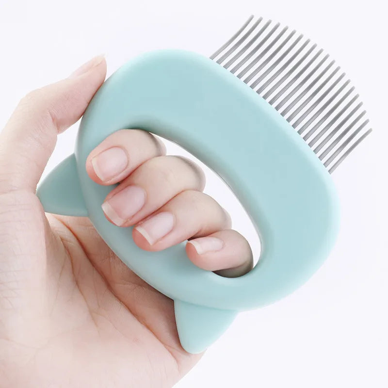 Pet Hair Removal Massaging Shell Comb Soft - ProPawPet.com