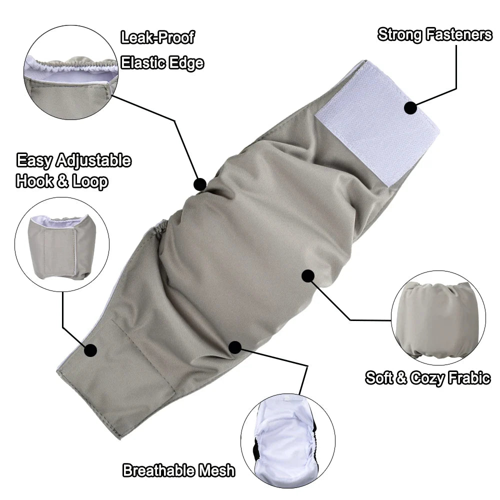 Reusable Male Dog Diaper For Small Medium - ProPawPet.com