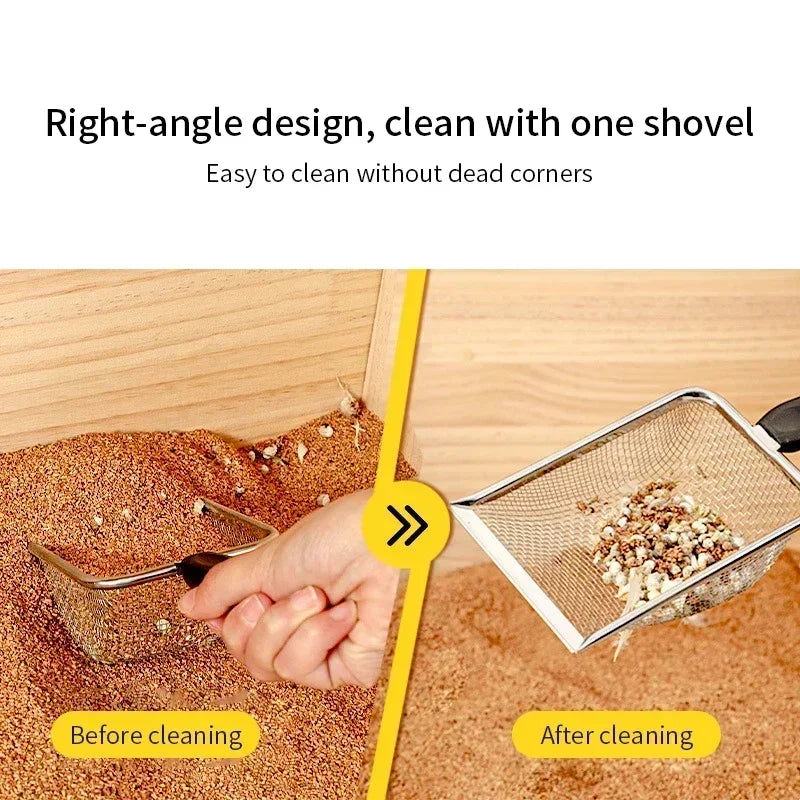 Cat Litter Shovel Stainless Steel Reptile - ProPawPet.com