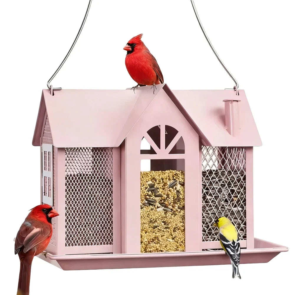 Solar Bird Feeders Home for Outdoors Hanging Squirrel Proof