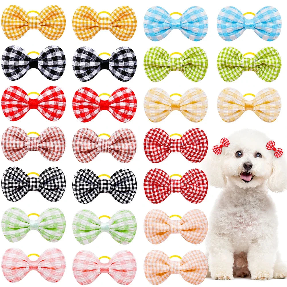 10/20pcs Flower Shape Dog Hair Bows Dog Bow - ProPawPet.com
