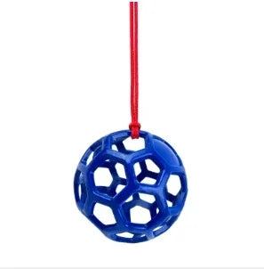 Horse Treat Ball Hay Feeder Toy - 14cm Durable Rubber Hanging – 4 Colors