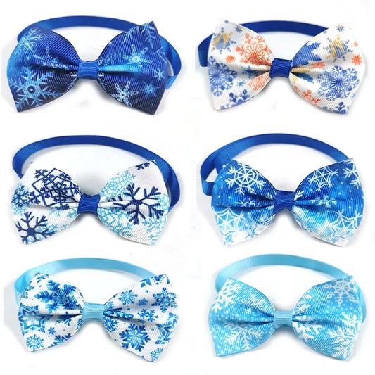 30/50pcs Winter Style Pet Dog Bow Tie - ProPawPet.com