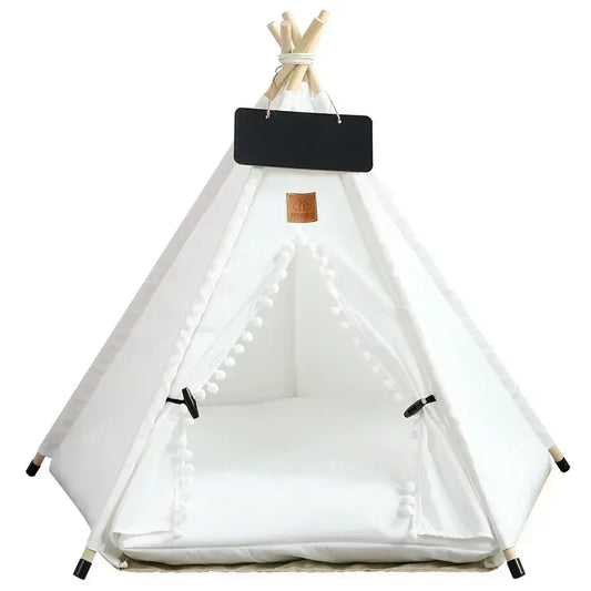 Pet Teepee Tent for Cats and Dogs Portable Removable Washable