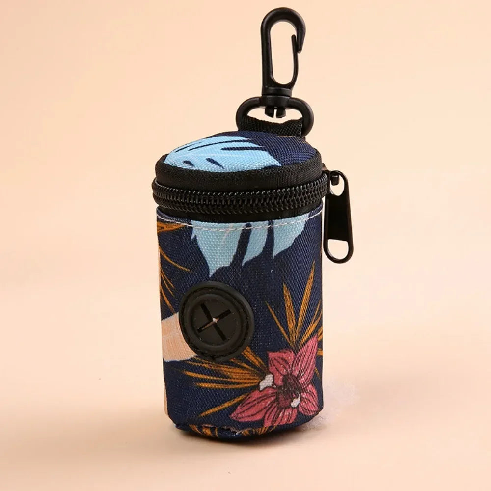 Portable Hangable Dog Poop Bag Dispenser Zipper Walking Accessory Waste