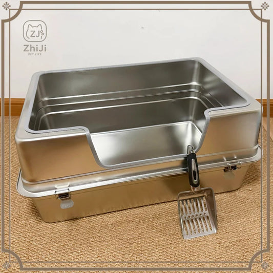 Stainless Steel Cat Litter Box 70cm Extra - ProPawPet.com
