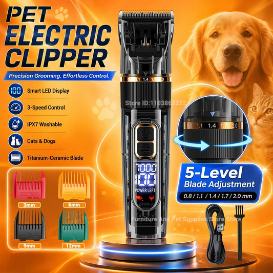 Electric Pet Grooming Clipper with Smart - ProPawPet.com