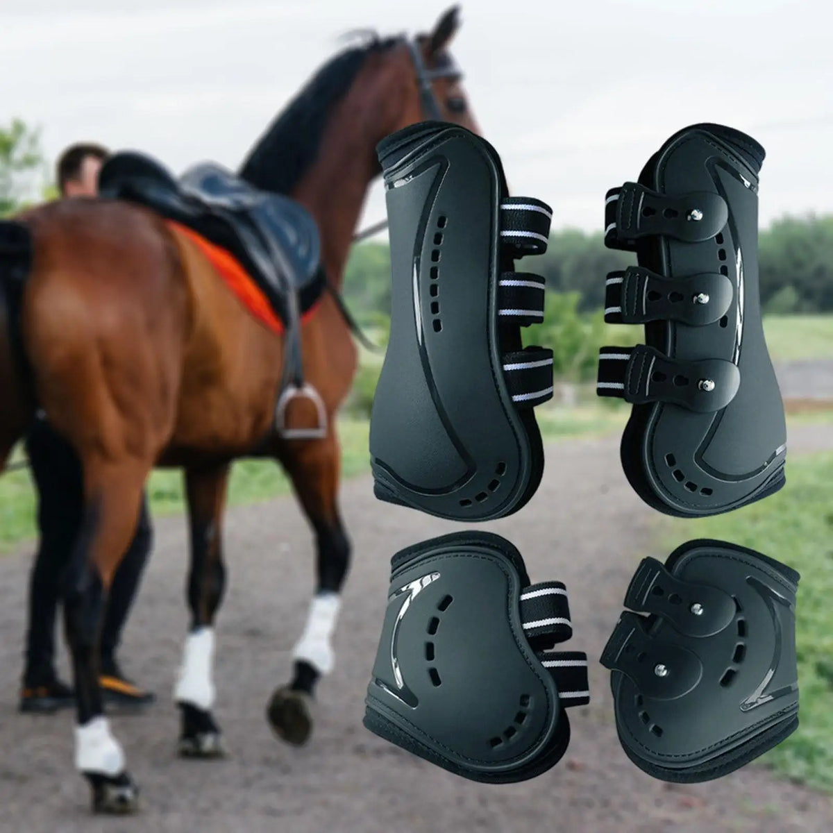 4Pcs Horse Boots Breathable Leg Protection - ProPawPet.com