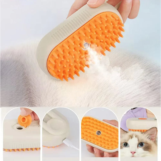 Cat Steam Brush Steamy Dog Brush 3 in 1 - ProPawPet.com